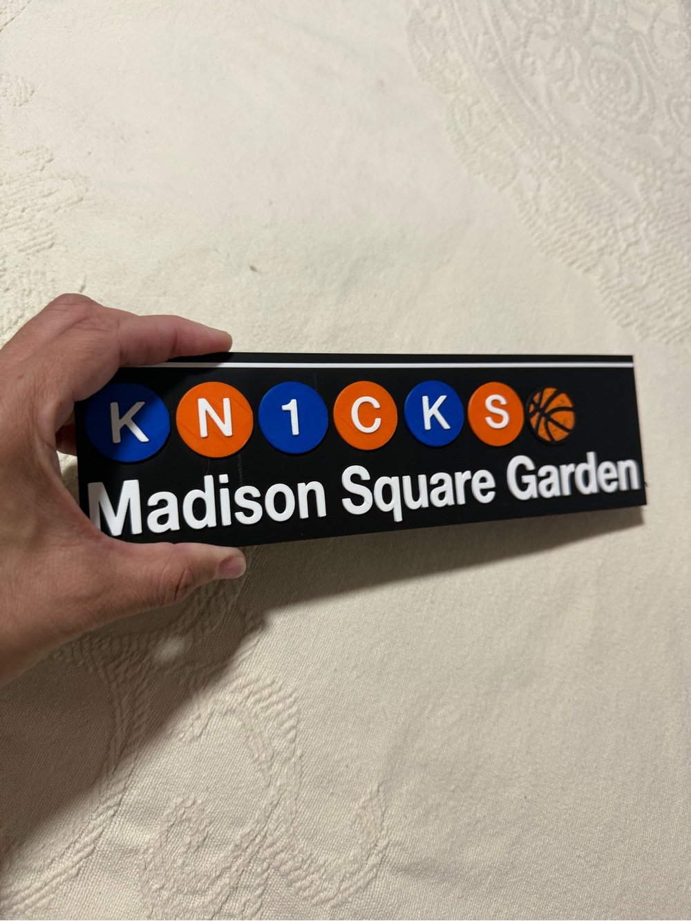 Madison Square Garden Station Sign New York Knicks Basketball Fan Gift - Picture 4 of 5